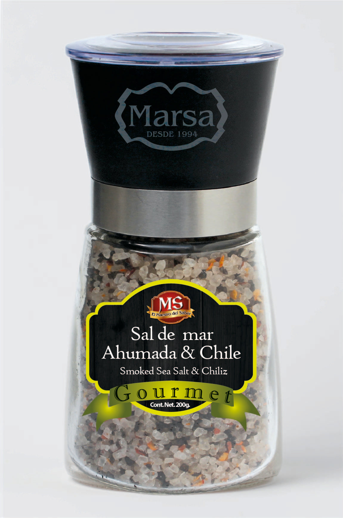 Sal de mar ahumada y chile gourmet